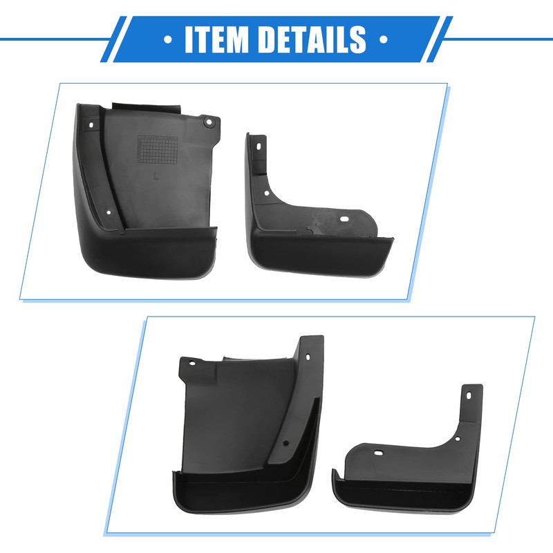 VekAuto Mud Flaps Kit Compatible for Honda Accord (Sedan) 2003-2007,