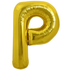 TONIFUL Large Gold Letter P Balloons 40 Inch Helium Balloons,Foil Mylar Big Balloons for Birthday Party Anniversary Supplies Decorations Graduation Ceremony Photo Shoot