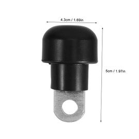 Sosoport 1 Set Fitness Equipment Accessories Gym Equipment Exercise Wire Rope Stopper Universal Pulley Base Stopper Gym Cable Replacement Fitness Machine Parts Cable Stopper Stainless Steel