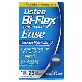 Osteo Bi-Flex Ease Advanced Triple Action with Vitamin D Joint Supplements, Mini-Tablets, 28 Count