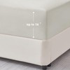 Aisbo Super King Fitted Sheet Linen - Extra Deep Pocket