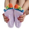 EQLEF 3 Pairs Women Non-Slip Grip Workout Yoga Socks, Best