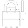 ABUS Combination Lock 155/20 - Padlock with die-cast zinc housing