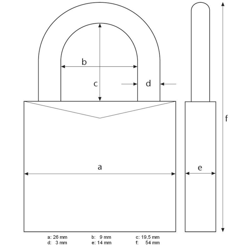 ABUS Combination Lock 155/20 - Padlock with die-cast zinc housing