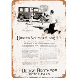 RetroRust 7 x 10 METAL SIGN - 1926 Dodge Brothers Motor Cars - Vintage Rusty Look