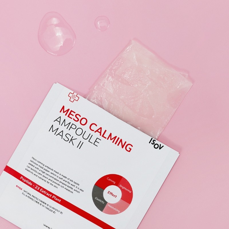 Isorb Meso Calming Ampoule Mask Redness Skin Soothing Moisturizing Intensive