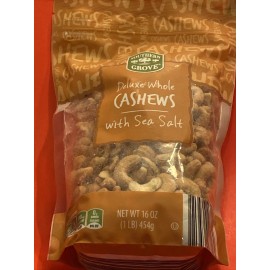 SOUTHERN GROVE DELUXE WHOLE CASHEWS/ 16 OZ