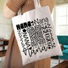 JTOUK Nana Gift Nana Typography Canvas Tote Bag Travel Bag