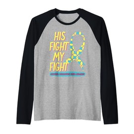 His Fight Is My Fight Congenital Diaphragmatic Hernia CDH Raglan Baseball Tee