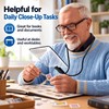 5X Neck-Worn Magnifying Glass for Reading – Adjustable Hands-Free Large