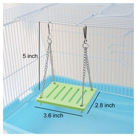 WishLotus Colorful Hamster Toys 3 Pack, Rainbow Bridge & Seesaw & Swing, Hamster Climb and Play Toy, Boredom Breaker Small Animal Activity Toy, DIY Hamster Cage Accessories (Multicolor)