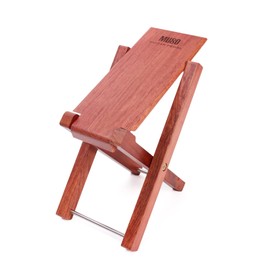 Guitar Stool Foot Rest, Adjustable Foot Stool Folded Wooden Guitar Pedal,Pedicure Foot Stool Footrest 4 Level (Bubinga)