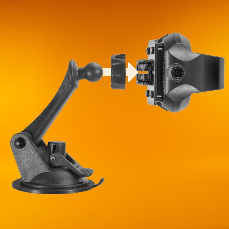 iBOLT SafeMag Suction Cup Mount- Compatible with Qi, MagSafe, and