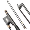4/4 Violin Fiddle Bow Well Balanced Golden Braided Carbon Fiber