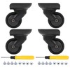 Mxfans 2 Pairs Swivel Wheels W187 DIY Luggage Wheel Accessories