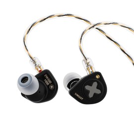 Linsoul SIMGOT EW300 1DD+1Planar+1PZT Hybrid Driver In Ear Monitor, Wired Earbuds IEM, Gaming Earbuds with Detachable Nozzles, Silver-Plated OFC IEM Cable (HBB Edition)