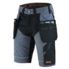 WrightFits Men Epic Pro Work Shorts Rip-Stop Grey Heavy Duty