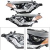 Nurniacl 2-Pack Headlight Assembly Headlamps Halogen Clear Lens Left Right