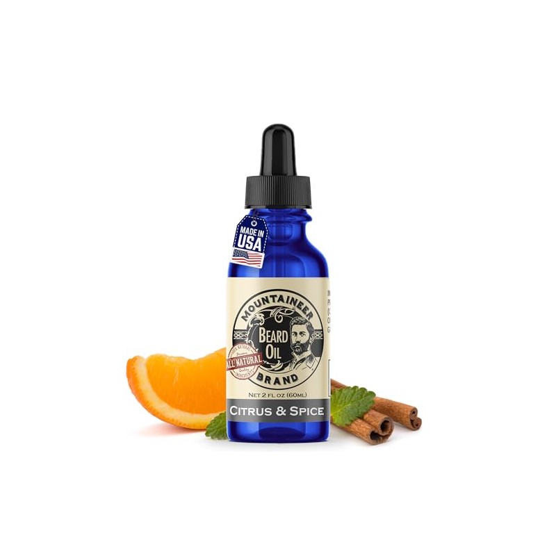 Beard Oil by Mountaineer Brand: WV Citrus & Spice. Beard