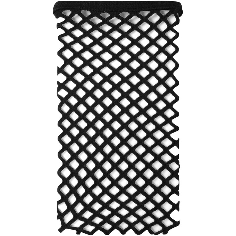 BLUPLE Black Fishnet Gloves Women's Lace Fingerless Gloves with Finger