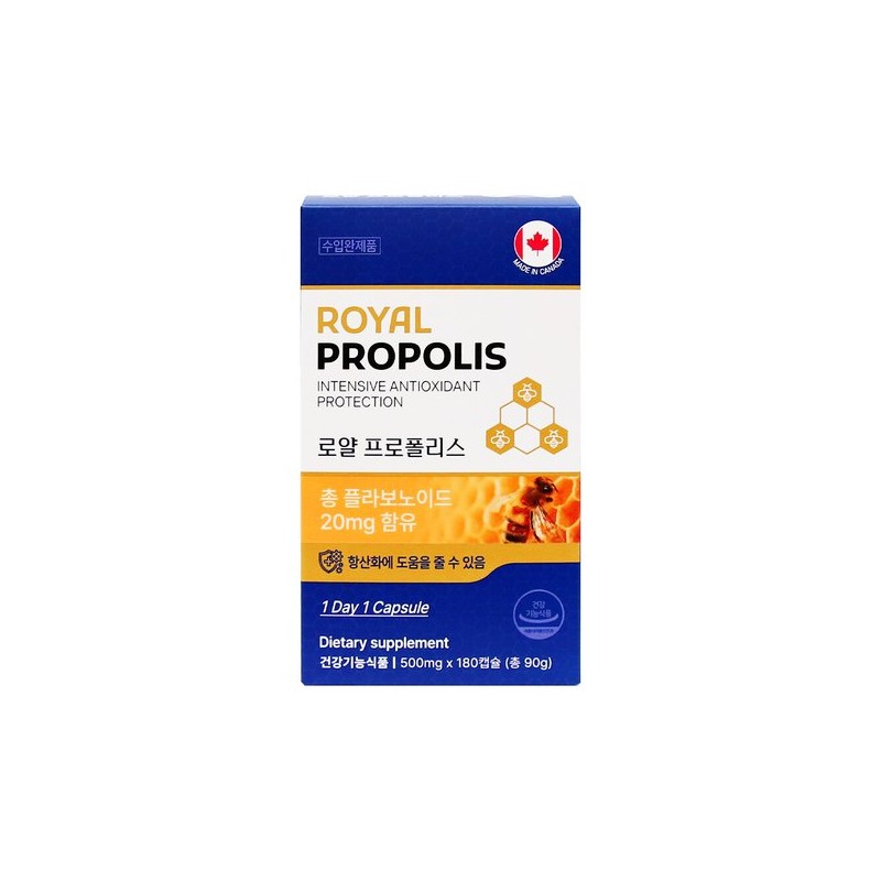 로얄 프로폴리스 500mg 180캡슐 Royal Propolis 500mg 180 Capsules