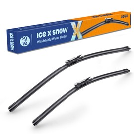 Icexsnow 26"+23" Water Repellent Windshield Wiper Blades Replacement for Toyota Tundra 2021 2020 2019 2018 2017-2007,Sequoia 2022-2008 Silicone Automotive Windshield Wiper Blades(Pinch Tab)