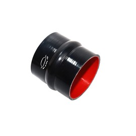 LTI Universal (95mm) 3.75" ID Straight Hump Coupler Silicone Hose 4-Ply Reinforced High Performance 102mm Length (3.75" BLACK)