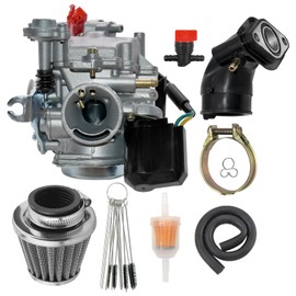 139QMA Carburetor for Taotao Go Kart Moped Scooter GY6 50CC 49CC 50 CC 80CC 139QMB 4 Stroke 18MM Carb with Air Fuel Filter