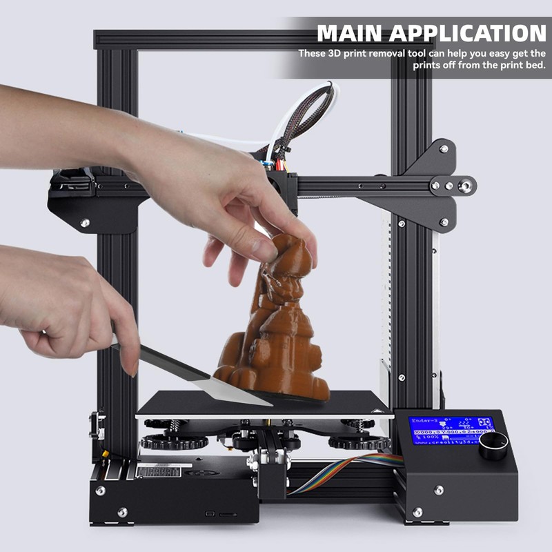 Qianyu Professional 3D Printer Scraper Upgraded Polished Stainless Steel Metal