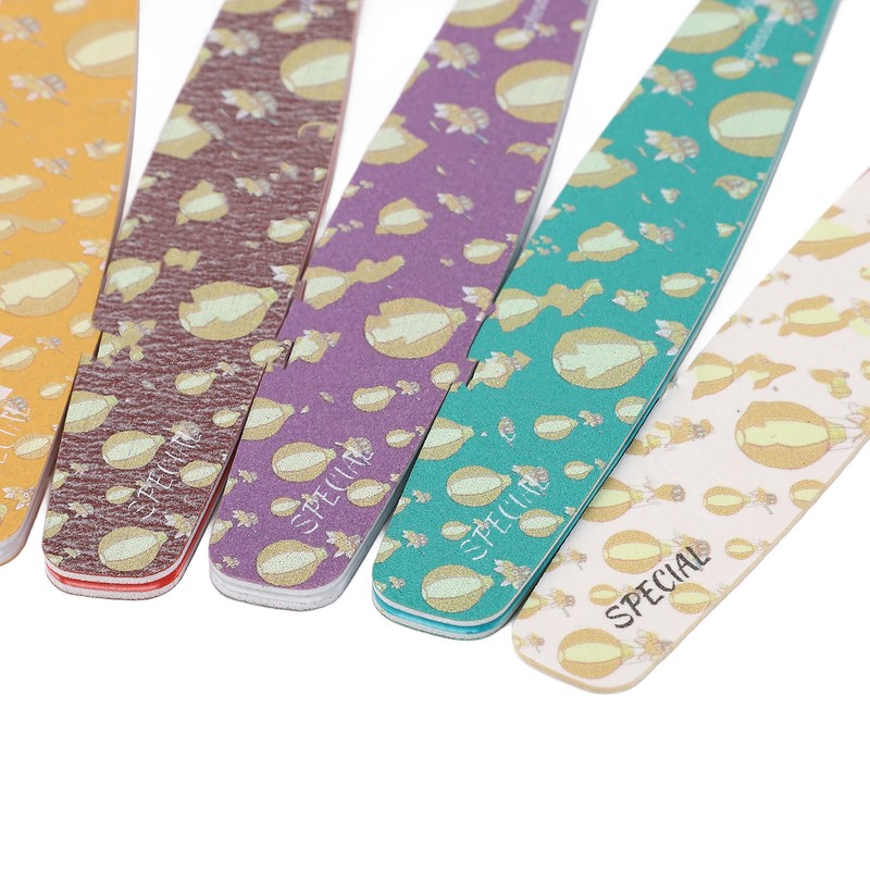 9PCS Nail File Professional Nail Art Sanding Strips Polishing Tools