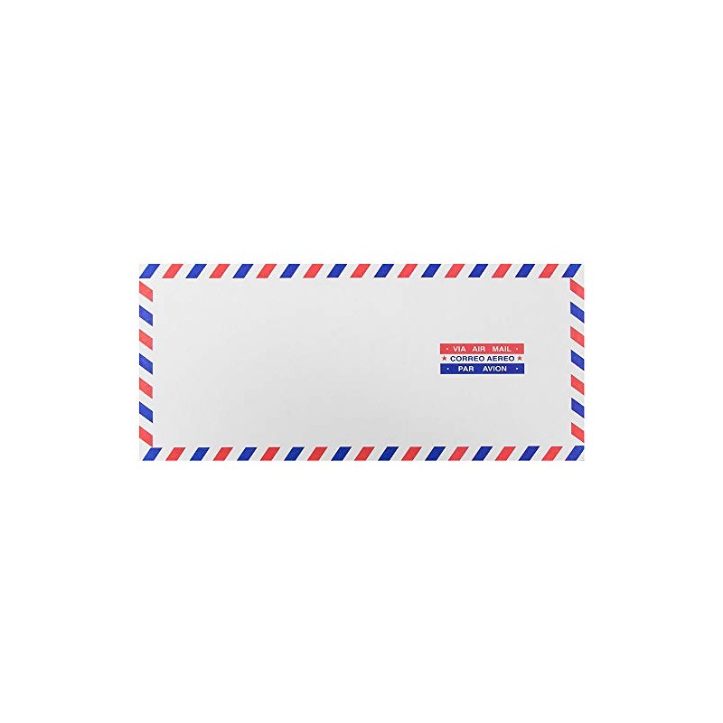 JAM PAPER #10 Airmail Envelopes - 4 1/8 x 9