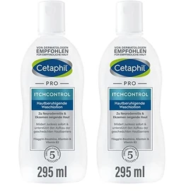 CETAPHIL PRO ItchControl Hautberuhigende Waschlotion, 295ml, F√ºr zu Neurodermitis & Ekzemen neigende Haut, Reinigt sanft sch√§umend, spendet intensiv Feuchtigkeit, Auch f√ºr sensible Baby- & Kinderhaut