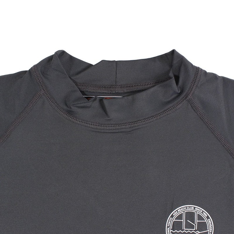 AQA KW-4492A Men's Short Sleeve Rash Guard, Seashell Rashguard, Short