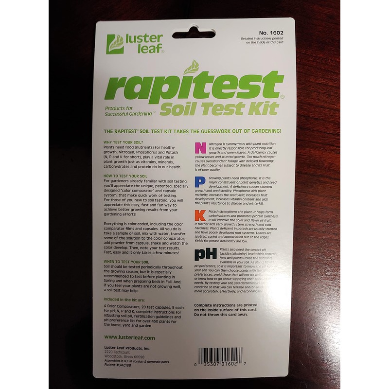 Luster Leaf 1602 Soil Kit, 20 Tests