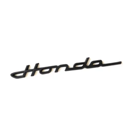Bookwarm 1 Piece Compatible Honda Classic Emblem Plating Cursive 8.5 x 0.9 inches (215 x 23 mm) (Black)