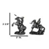 Set of 12 Medieval Armored Cavalry Horse Knights in Suit