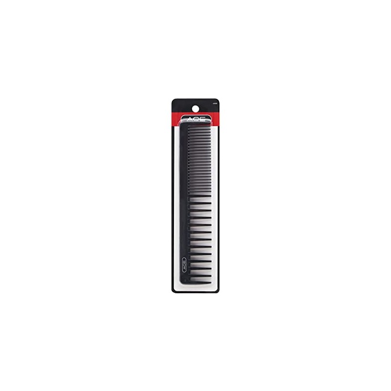 GOODY Ace Bi-function Comb, Coarse Teeth & Regular Teeth, Black,