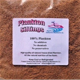 Aquatic Foods Inc. Freeze Dried Pacific Plankton Semi Powdered Siftings for Fry, Babies, Small Fish and DIY Fish Food Makers - 1-lb