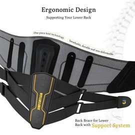 JIUFENTIAN Back Brace for Lower Back with Support System for men and Women -Lumbar Support Brace for Herniated Disc Lower Back Brace for Sciatica, Scoliosis,Heavy Lifting and Work(2X-Large)