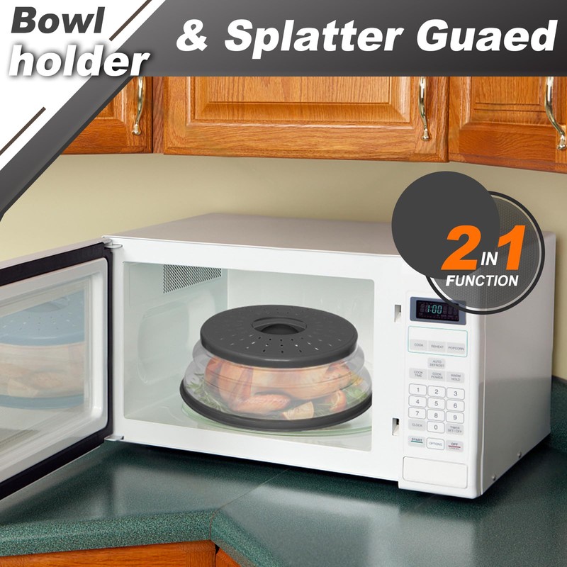 4 in 1,WENWELL 2 Microwave Splatter Cover & 2 Mat,Cooking