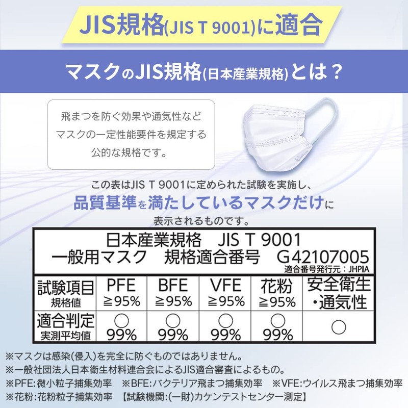 Iris Ohyama PK-DNI30L Non-Woven Pleated Mask, Made in Japan, 30