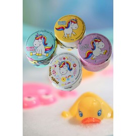 KAMACA Magic Towels, Cotton, for Children, Gift Idea, Party Bag Gift, Children's Birthday Gift, Travel, Set of 4, Comic Unicorn