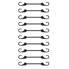 Joneaz Mini Bungee Cord with Hooks 2 inch, 10-Piece, UV Resistant, 5 mm Diameter Elastic Rubber Cord…