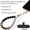 Landical 3 Pack Marble Silicone Beaded Phone Wrist Strap Cellphone