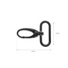 Pack of 5 Premium Swivel Carabiner Hooks for Bags Carabiner