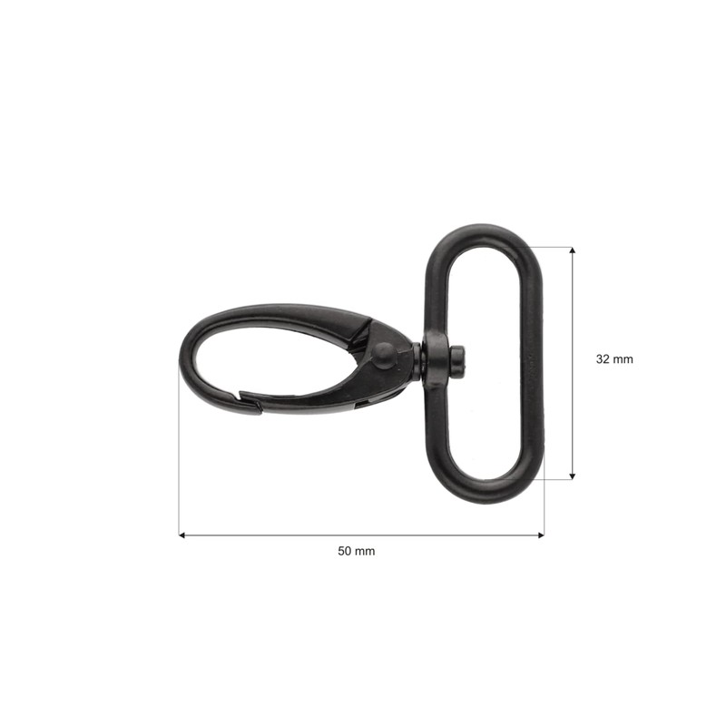 Pack of 5 Premium Swivel Carabiner Hooks for Bags Carabiner