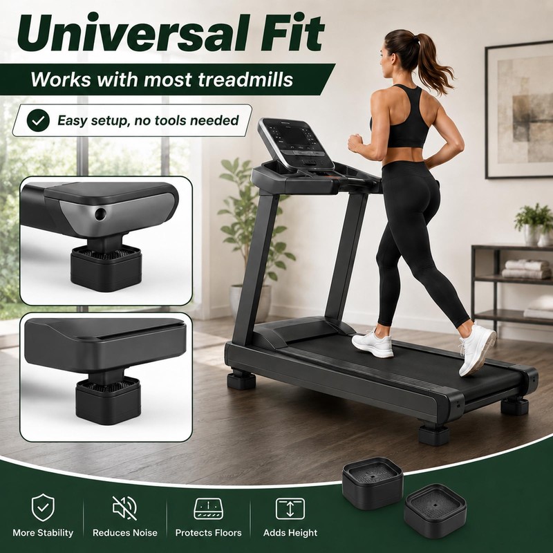 Heclia 6Pcs Stackable Treadmill Incline Riser Block Height Lift Blocks