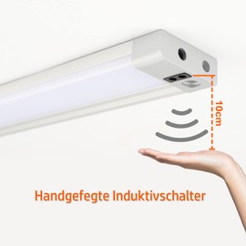 DA Light LED Light Strip Kitchen Lighting 4000k Natural White Kitchen Light Non-Contact Switch IR Sensor Kitchen Strip Cabinet Lighting for Kitchen Cupboards Shop Window [Energy Class A+]