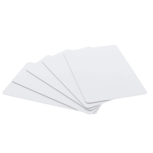 200 Pack - Premium Blank PVC Cards for ID Badge Printers - Graphic Quality White Plastic CR80 30 Mil (CR8030) by Specialist ID - Compatible with Most Photo ID Badge Printers (White)