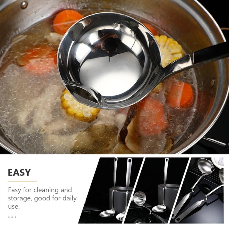 Unomor Grease Remover Cooking Tool Oil Filter Spoon 304 Stainless
